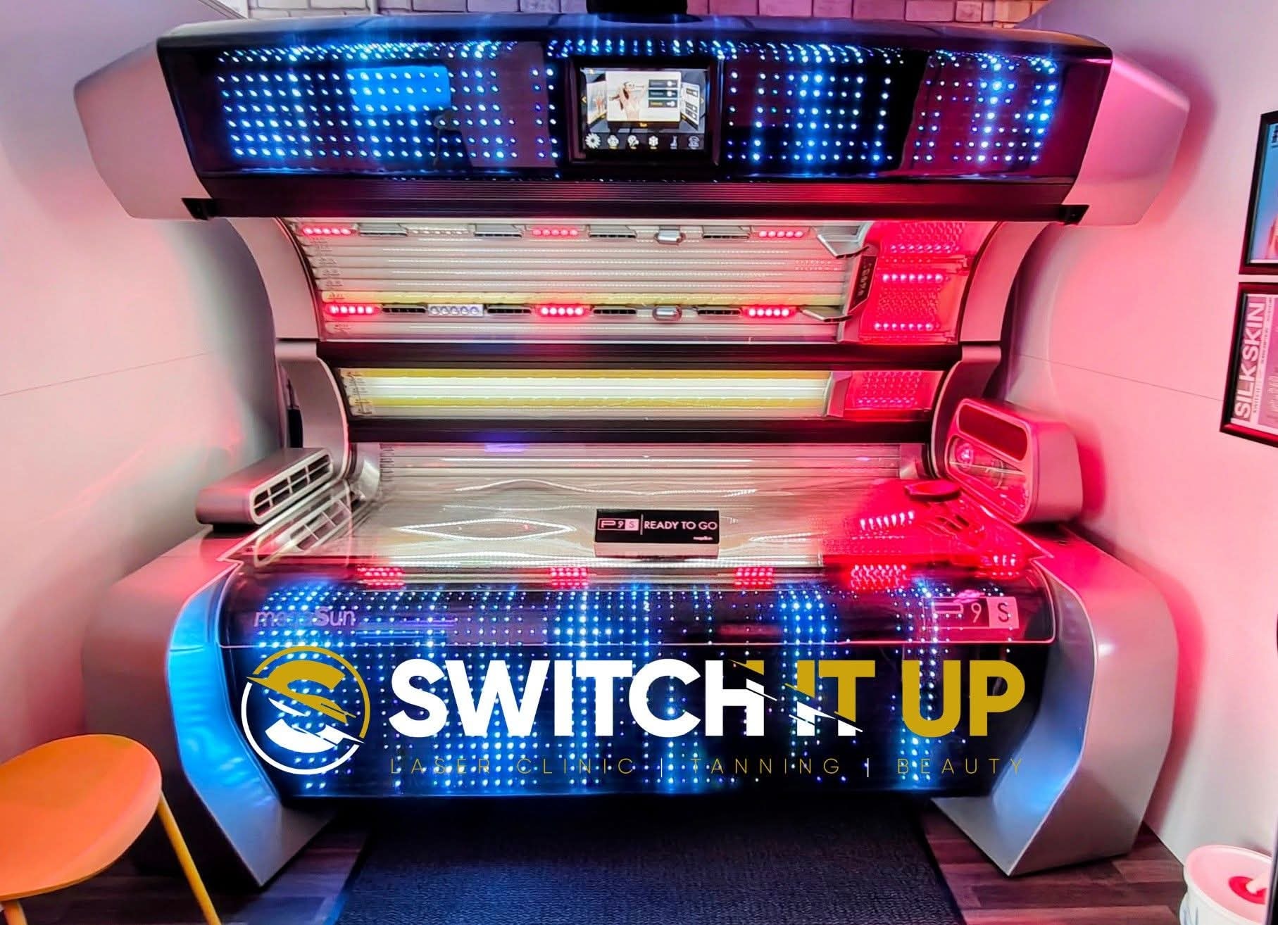 Switch It Up hybrid UV and red-light sunbed